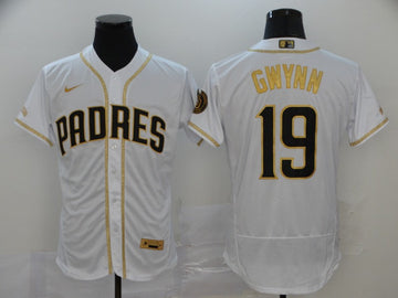 Tony Gwynn San Diego Padres white jersey