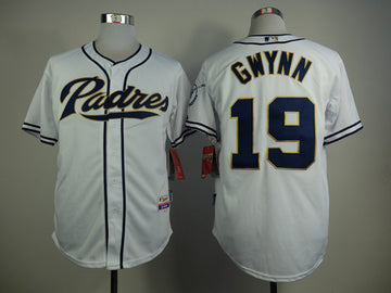 Tony Gwynn San Diego Padres white jersey
