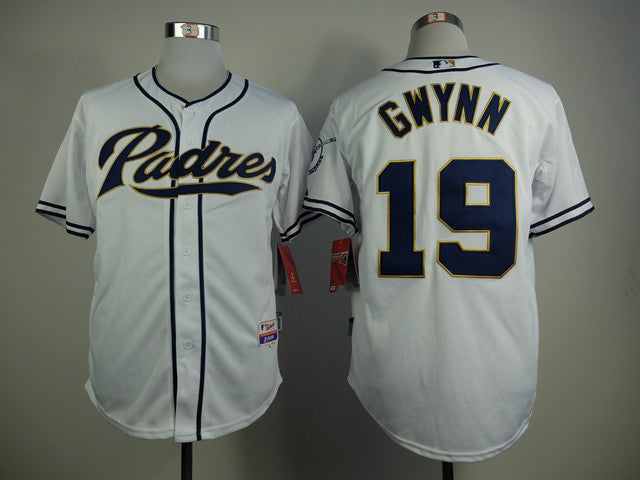 Tony Gwynn San Diego Padres white jersey