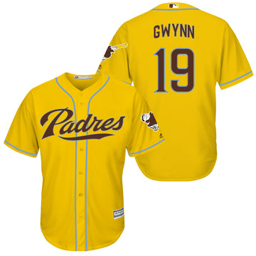 Tony Gwynn San Diego Padres yellow jersey