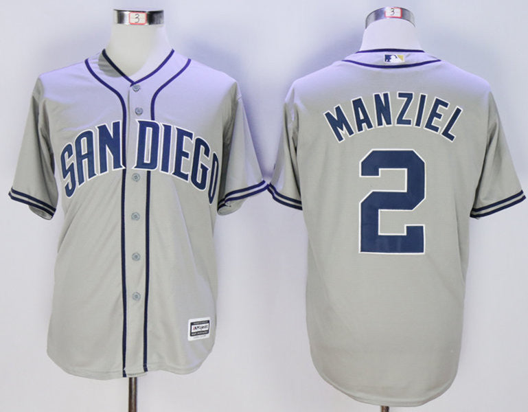 Johnny Manziel San Diego Padres grey jersey