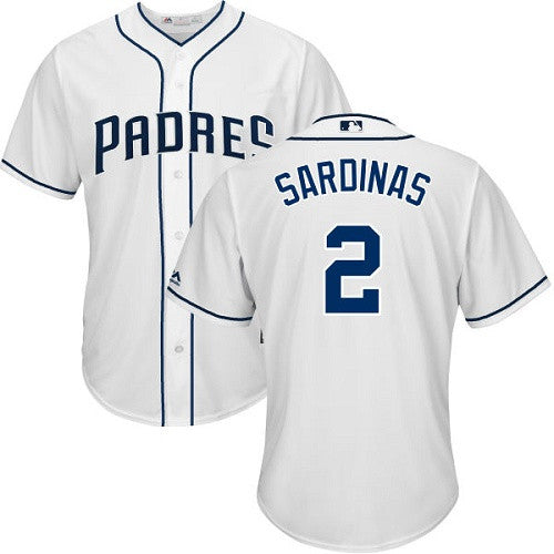 Luis Sardinas San Diego Padres white jersey