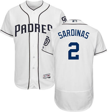 Luis Sardinas San Diego Padres white jersey