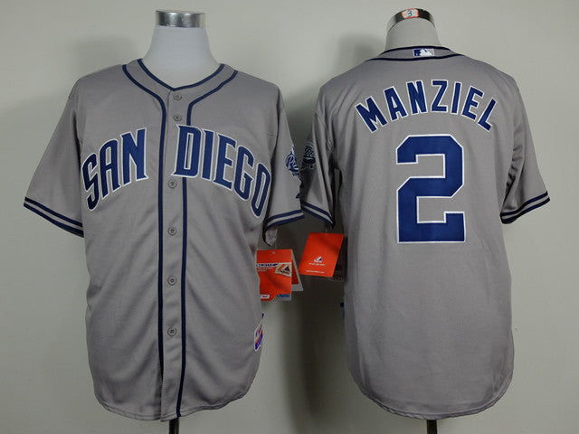 Manziel San Diego Padres grey jersey