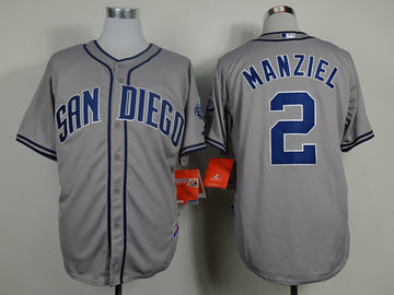Manziel San Diego Padres grey jersey