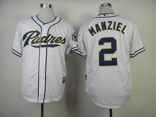 Manziel San Diego Padres white jersey