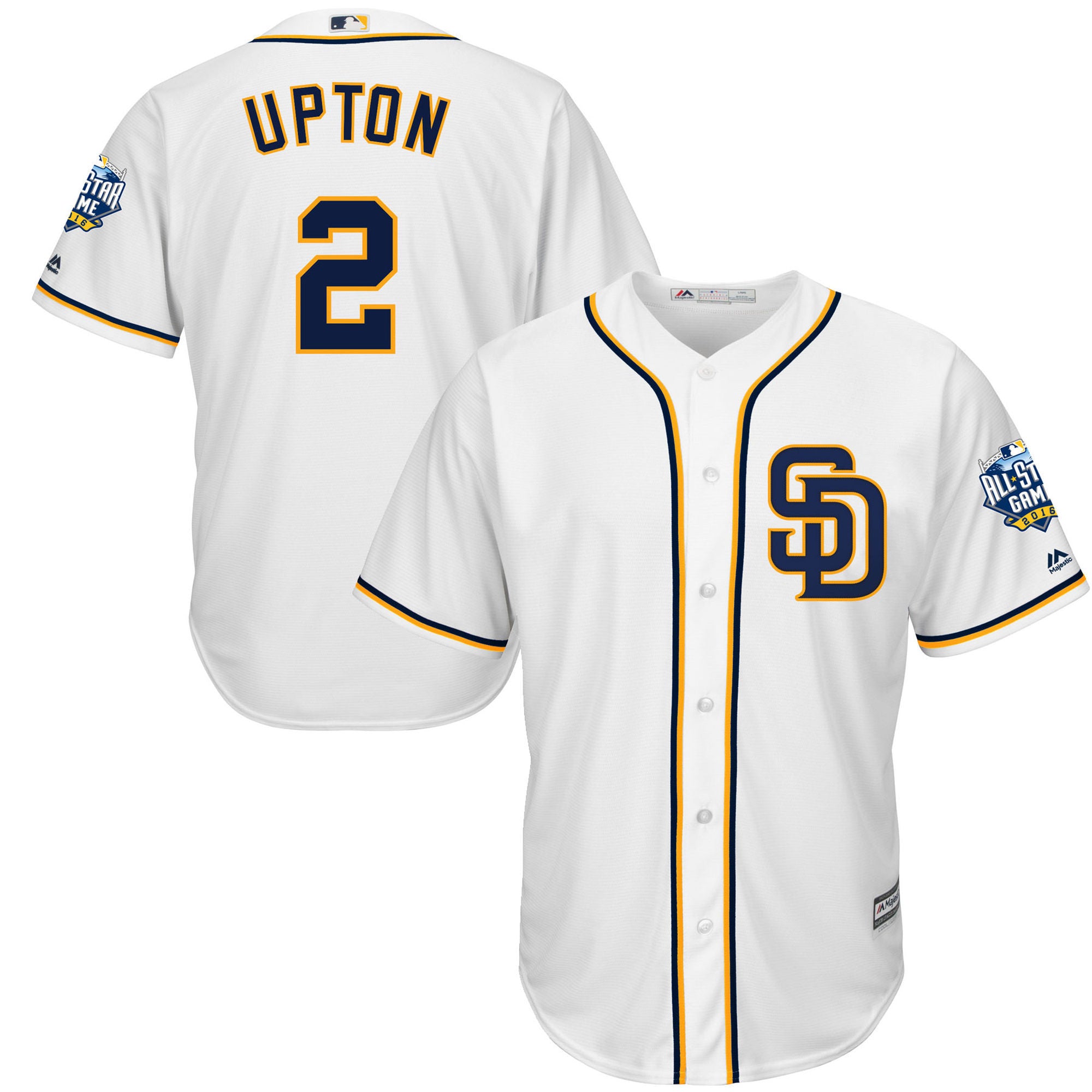 Melvin Upton San Diego Padres white All-Star jersey