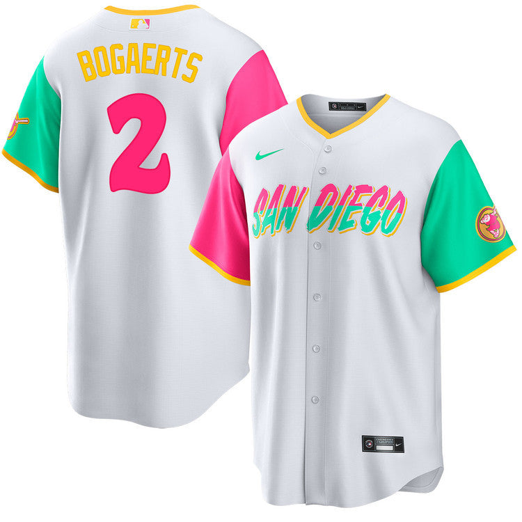 Xander Bogaerts San Diego Padres white City Connect jersey