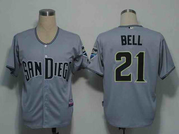 Bell San Diego Padres grey jersey