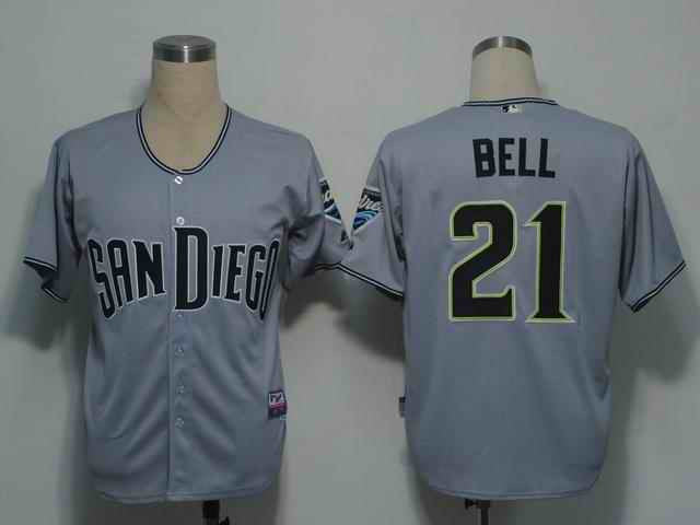 Bell San Diego Padres grey jersey
