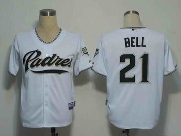 Bell San Diego Padres white jersey
