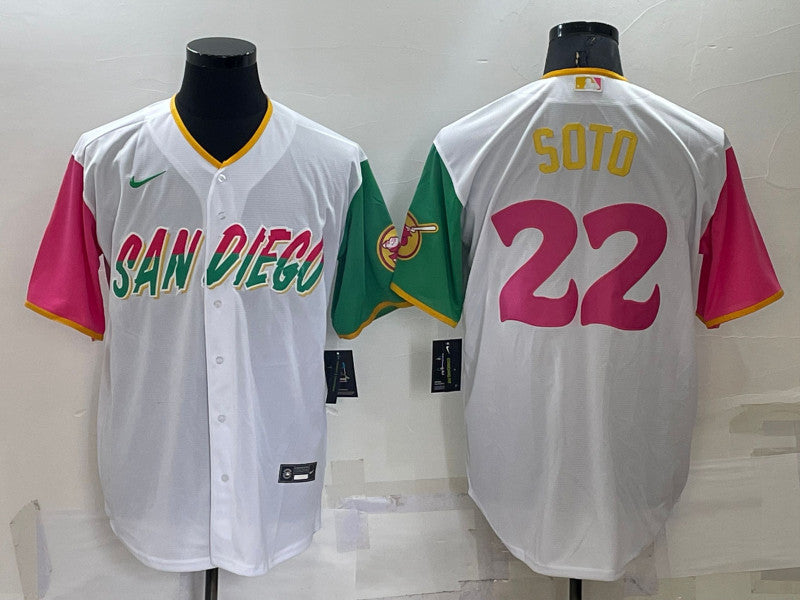 Juan Soto San Diego Padres white City Connect jersey