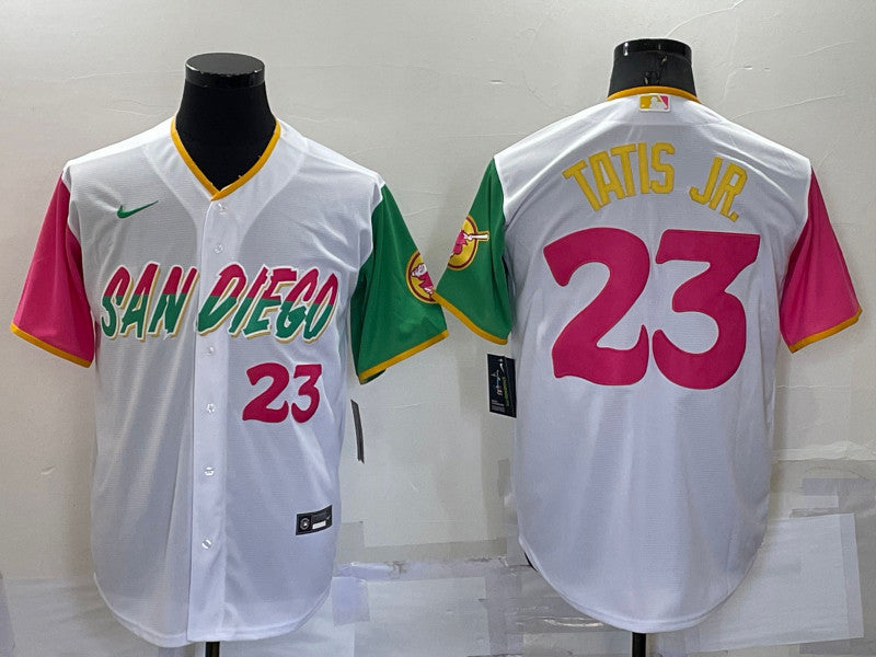 Fernando Tatis Jr San Diego Padres white City Connect jersey