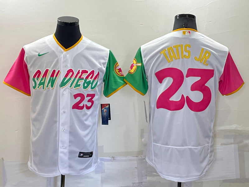 Fernando Tatis Jr San Diego Padres white City Connect jersey