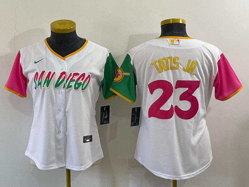 Fernando Tatis Jr San Diego Padres white City Connect jersey