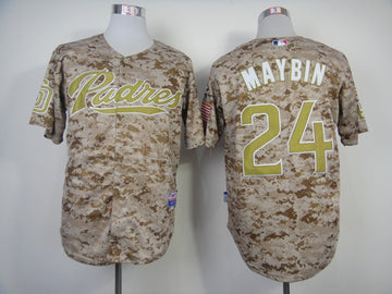 Maybin San Diego Padres camo Alternate jersey