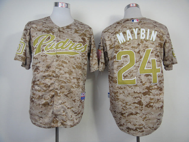 Maybin San Diego Padres camo Alternate jersey