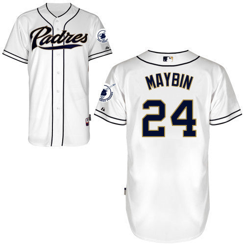 Maybin San Diego Padres white jersey