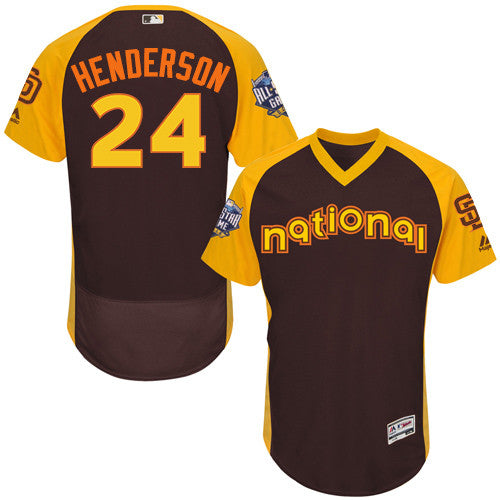 Rickey Henderson San Diego Padres brown Game jersey