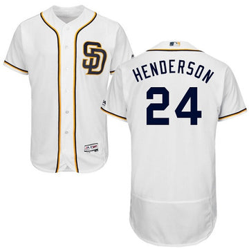 Rickey Henderson San Diego Padres white jersey
