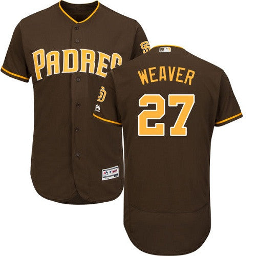 Jered Weaver San Diego Padres brown jersey