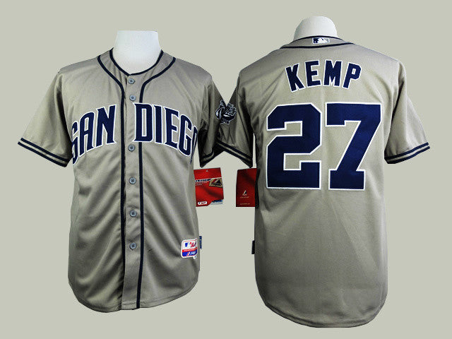 Kemp San Diego Padres grey jersey