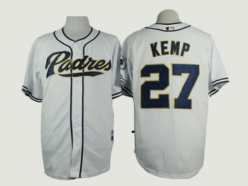 Kemp San Diego Padres white jersey