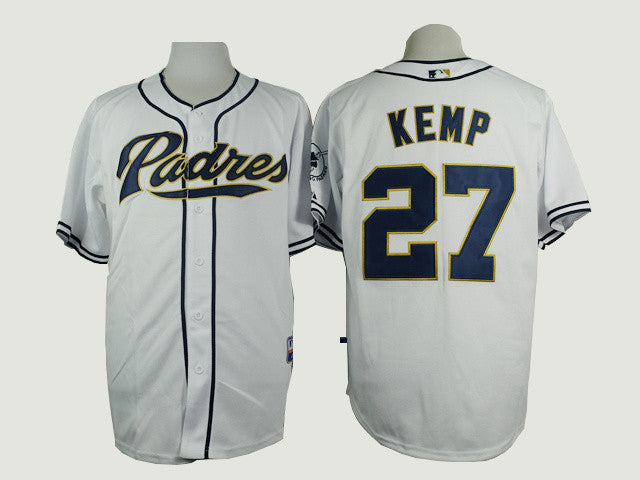 Kemp San Diego Padres white jersey