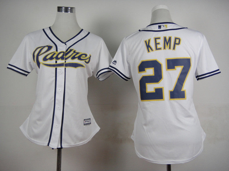 Kemp San Diego Padres white jersey
