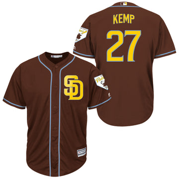 Matt Kemp San Diego Padres brown jersey