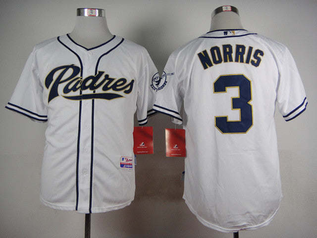 Norris San Diego Padres white jersey