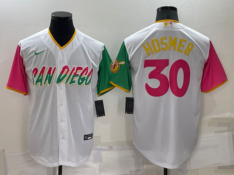 Eric Hosmer San Diego Padres white City Connect jersey