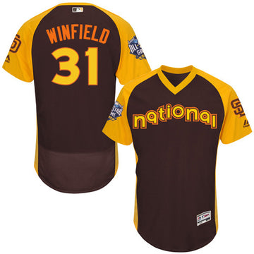 Dave Winfield San Diego Padres brown Game jersey