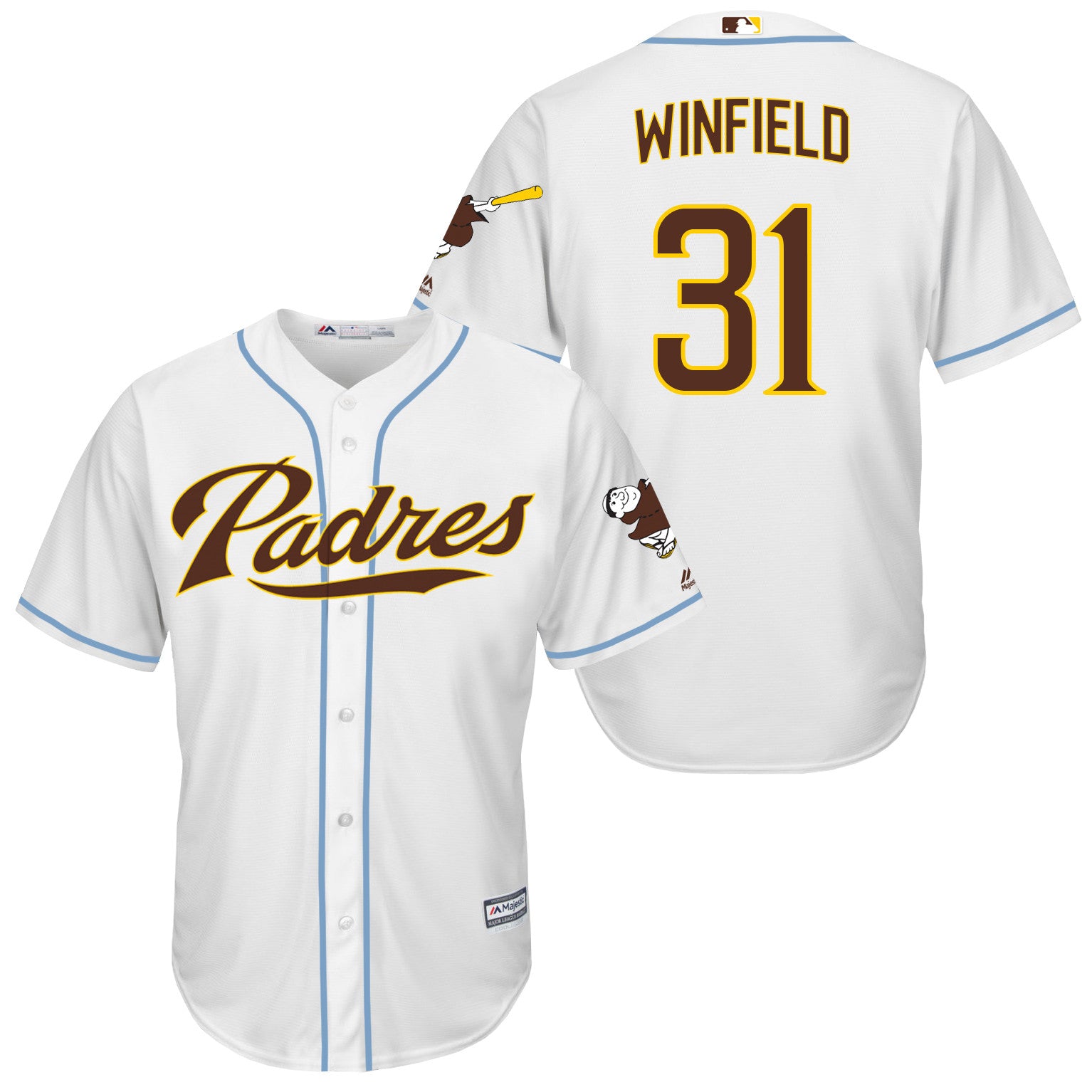 Dave Winfield San Diego Padres white jersey