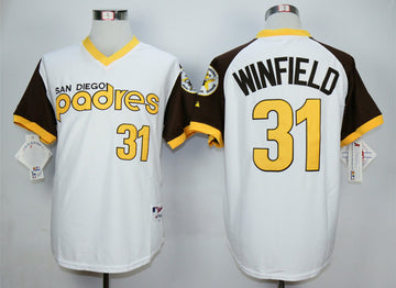 Dave Winfield San Diego Padres white Throwback jersey