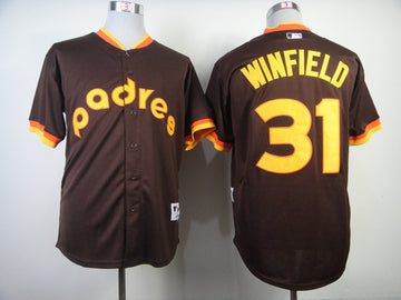 Winfield San Diego Padres brown jersey