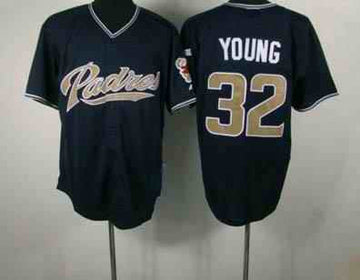 Chris Young San Diego Padres blue jersey