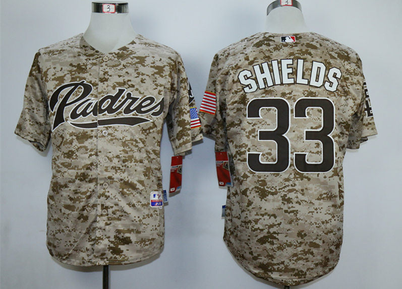 James Shields San Diego Padres camo Camo jersey