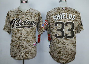 James Shields San Diego Padres camo Camo jersey