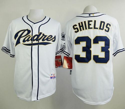 James Shields San Diego Padres white jersey
