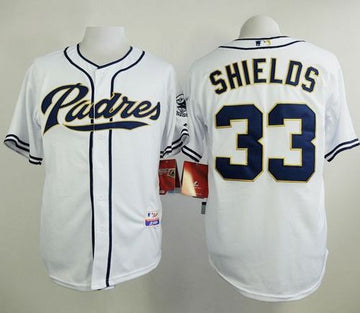 James Shields San Diego Padres white jersey
