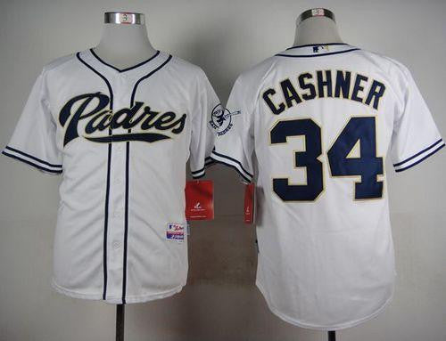 Andrew Cashner San Diego Padres white jersey
