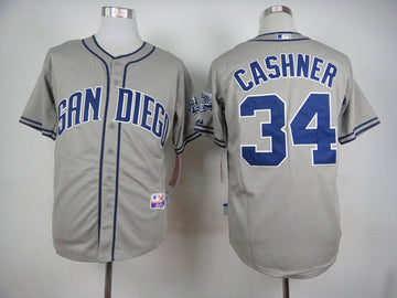 Cashner San Diego Padres grey jersey