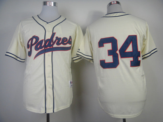 Fingers San Diego Padres cream jersey