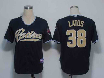 Latos San Diego Padres blue jersey