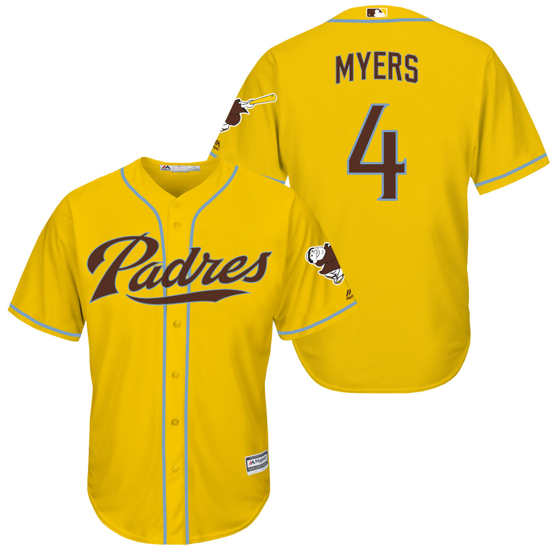 Wil Myers San Diego Padres yellow jersey