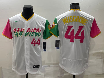 Joe Musgrove San Diego Padres white City Connect jersey