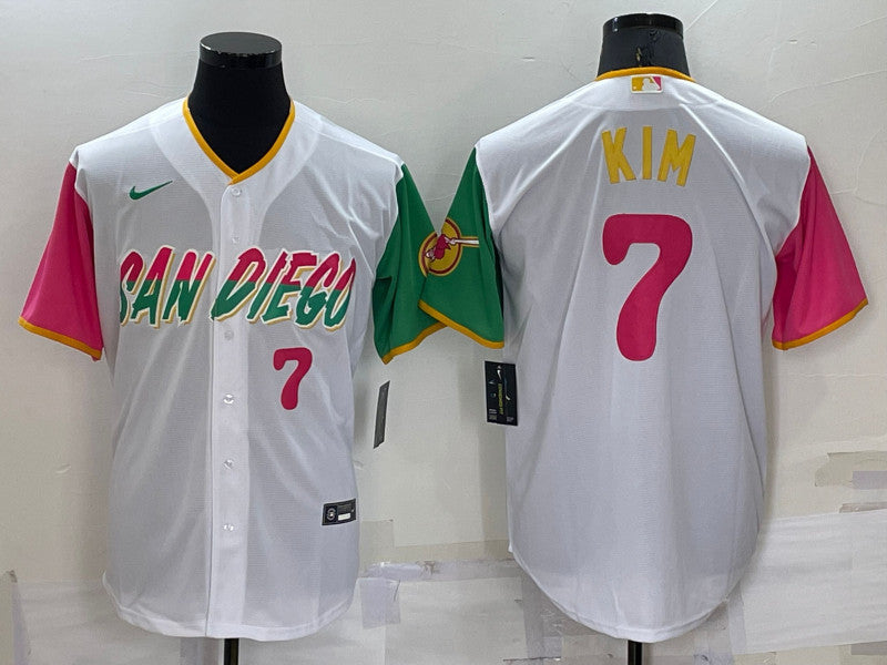 Ha Seong Kim San Diego Padres white City Connect jersey