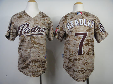 Headley San Diego Padres camo Camo jersey