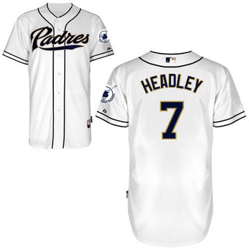 Headley San Diego Padres white jersey